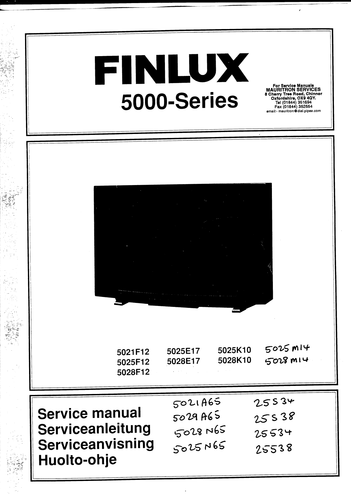 Finlux 5000 Schematic