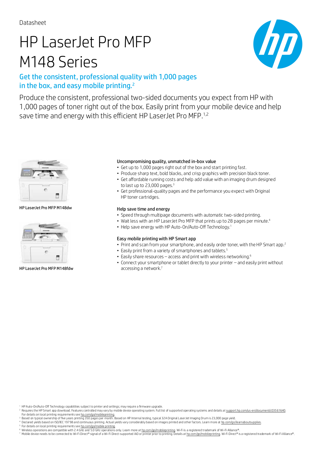 HP m148 Datasheet