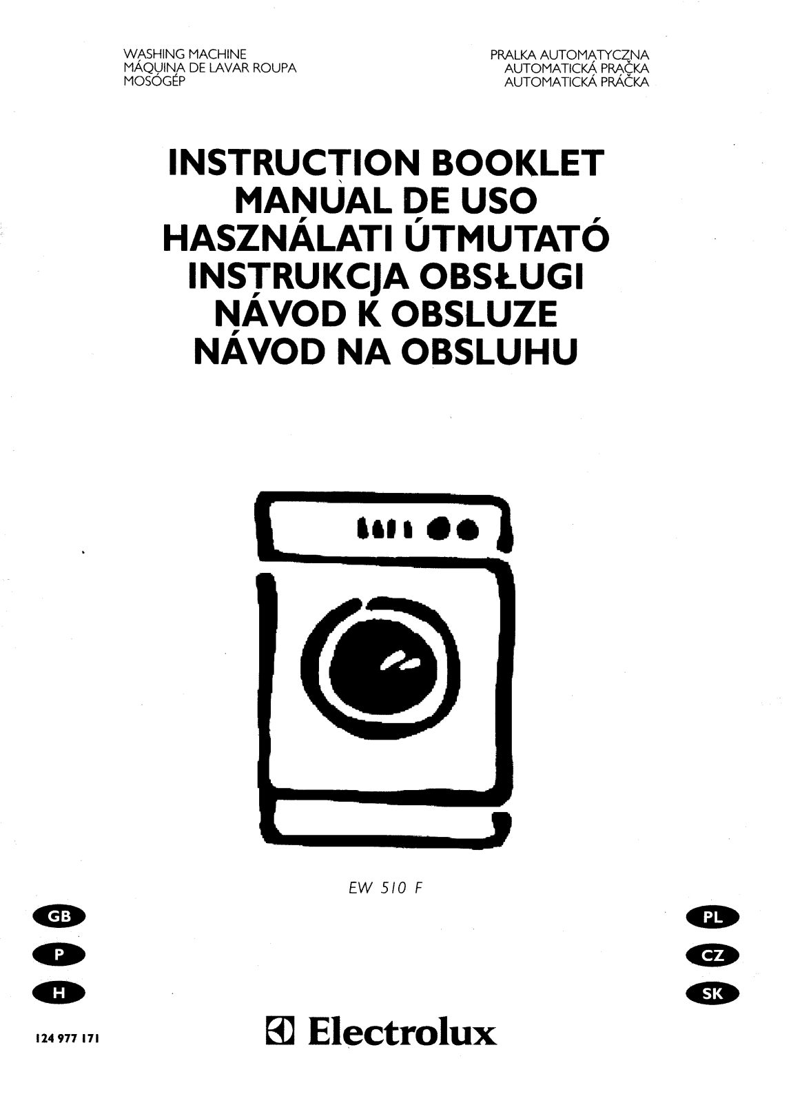 Electrolux EW510F User Manual