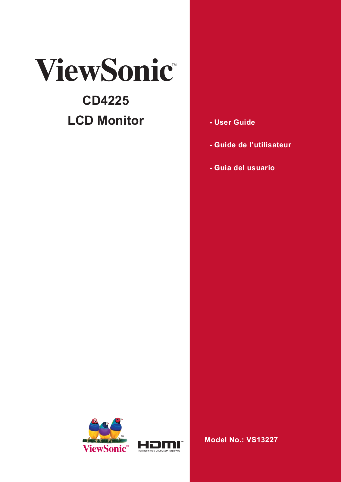 Viewsonic CD4225 User Manual