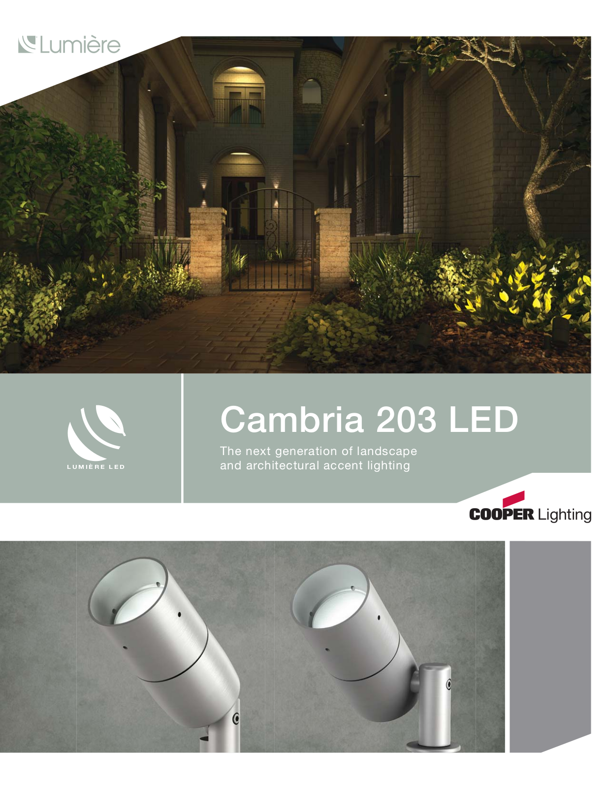 Cooper Lighting Cambria 203 LED User Manual