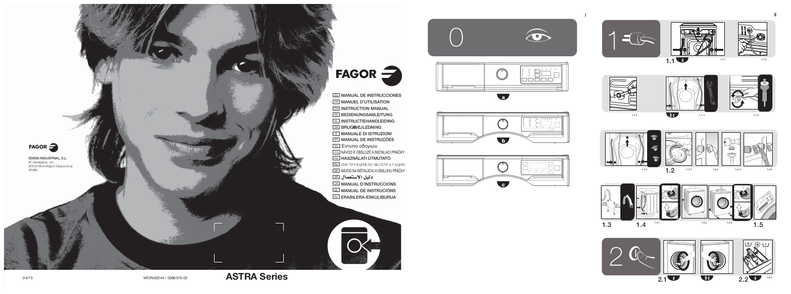 Fagor FE-9314X, FE-9212B, F-8314 User Manual