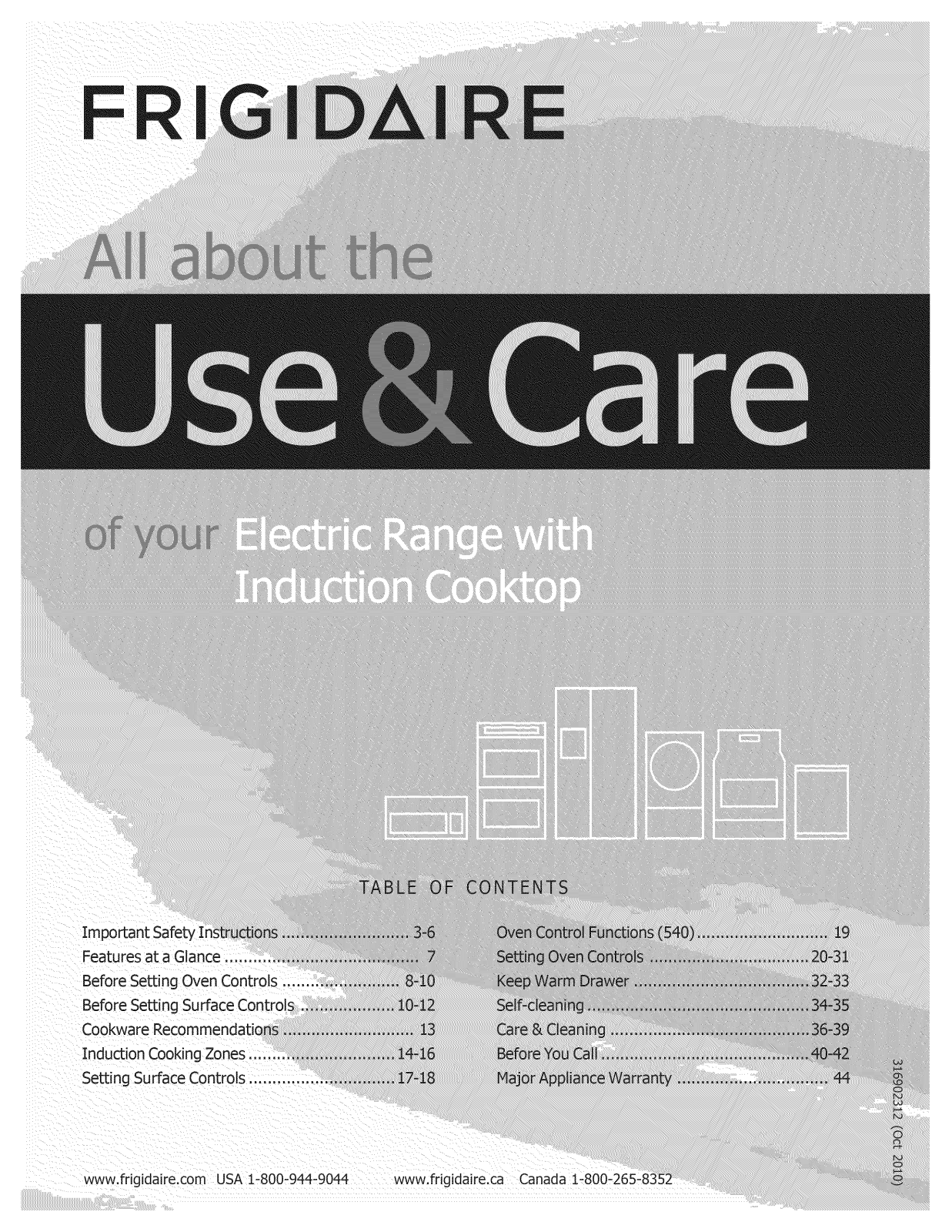 Frigidaire CPIF3093LFA Owner’s Manual