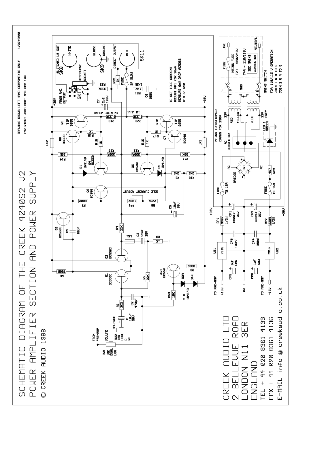 Creek 4040 S2 v2 Schematic