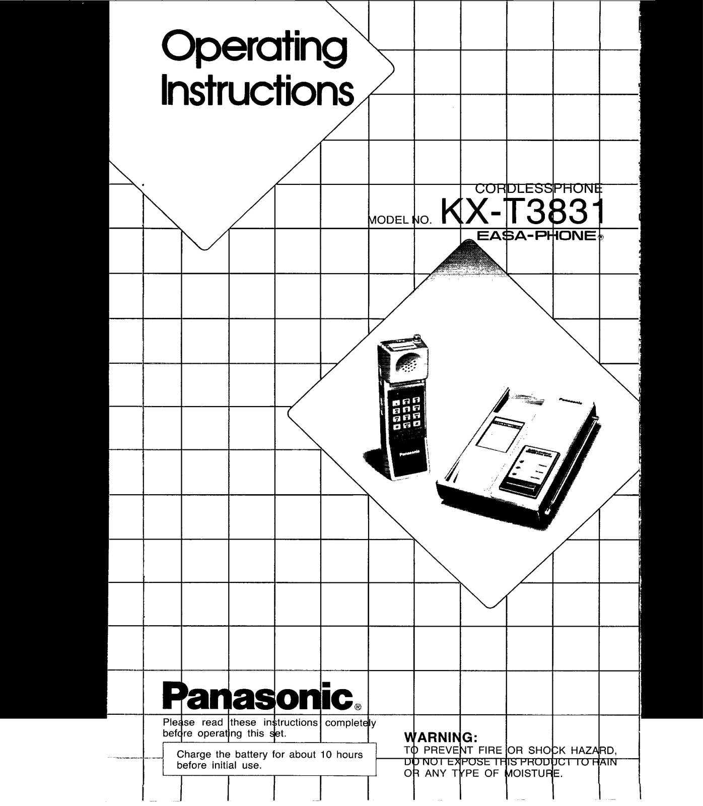 Panasonic kx-t3831 Operation Manual