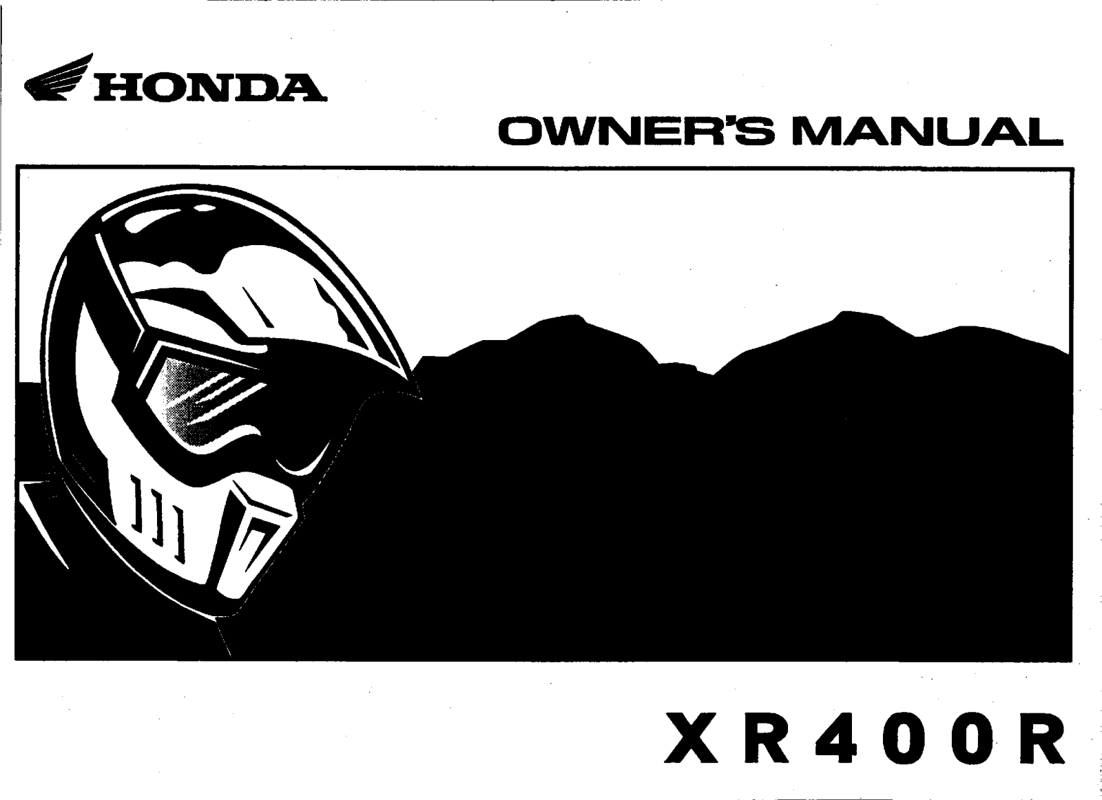 Honda XR400R Owner's Manual