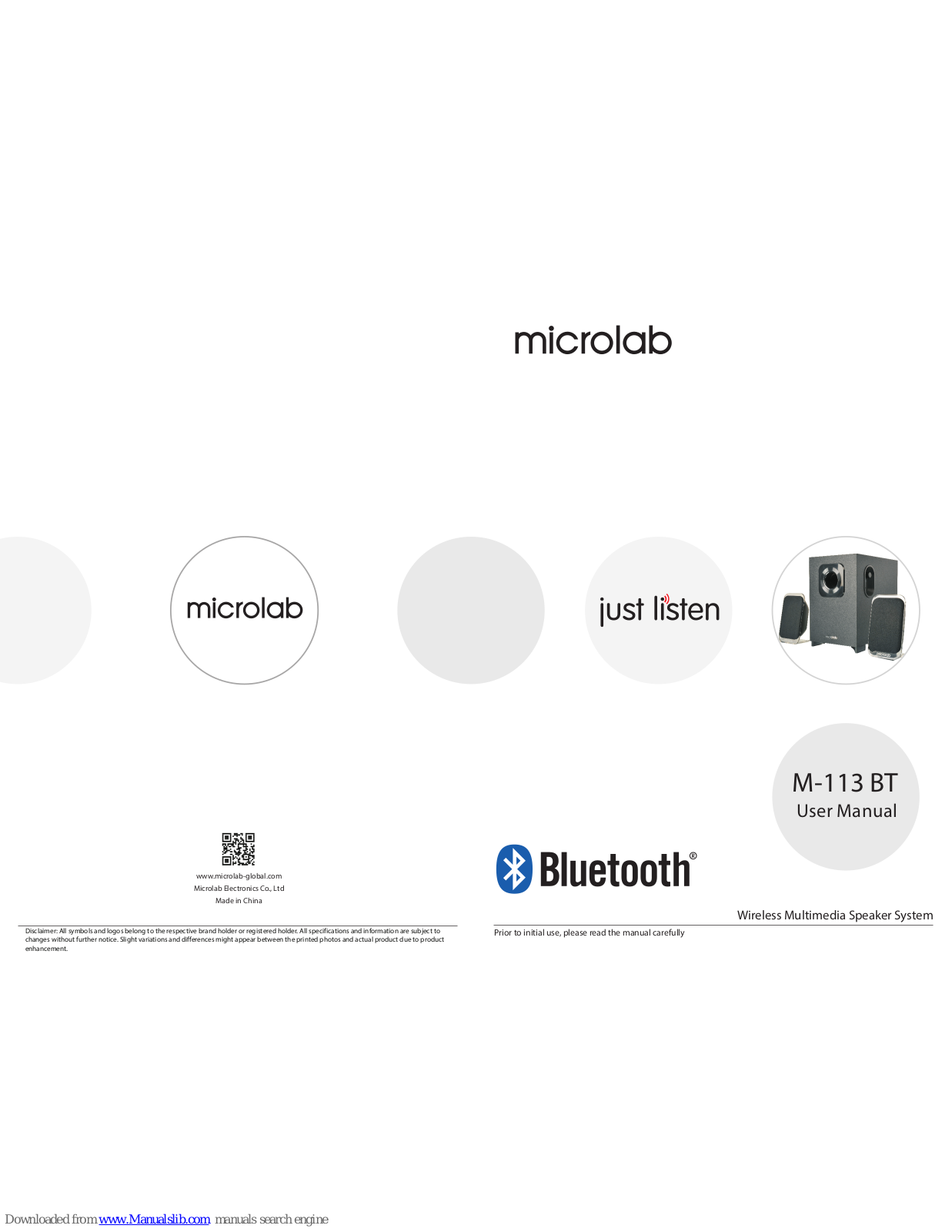 Microlab M-113 BT User Manual