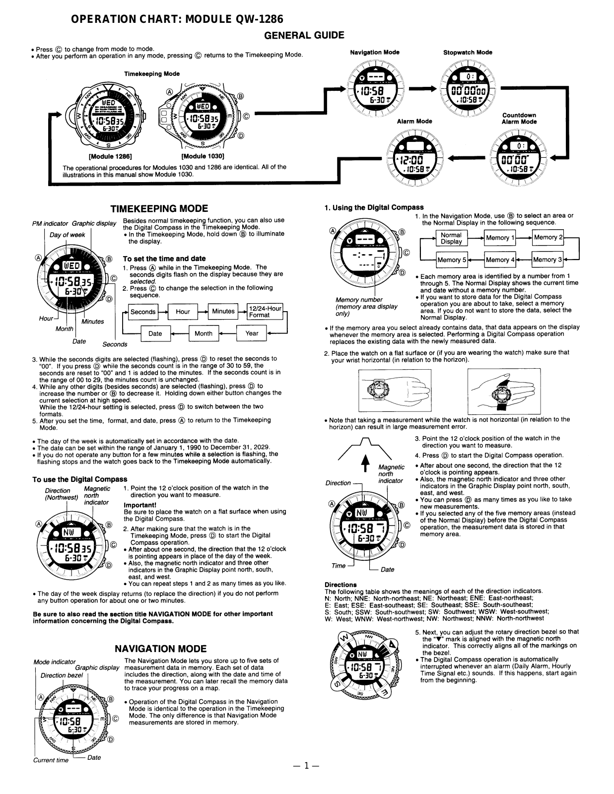 Casio 1286 Owner's Manual