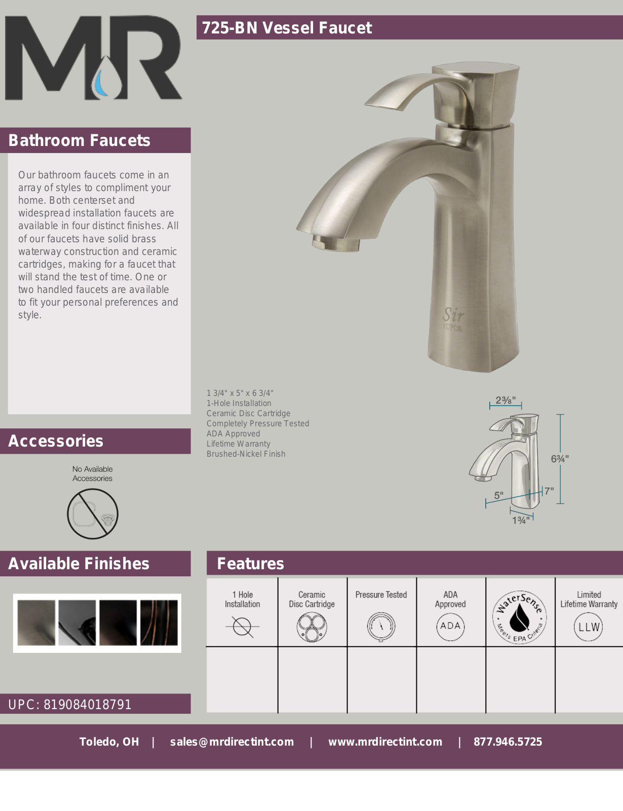 MR Direct MRDR2091 Specifications - ManualMachine.com
