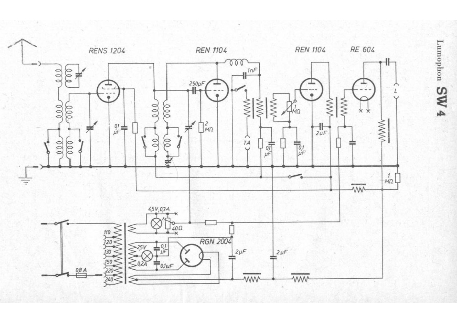 Lumophon sw4 schematic - ManualMachine.com