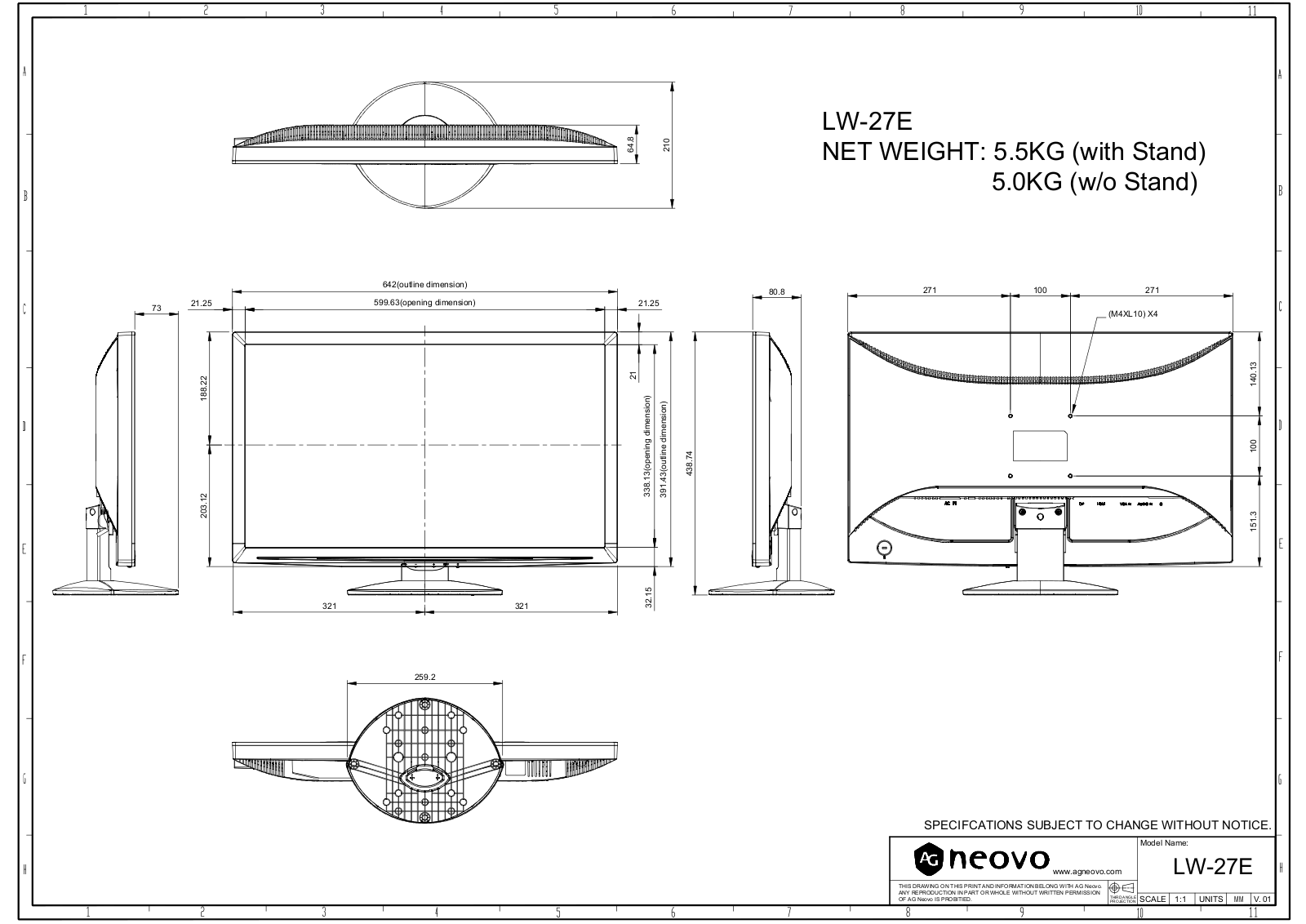 AG neovo LW-27E USER MANUAL