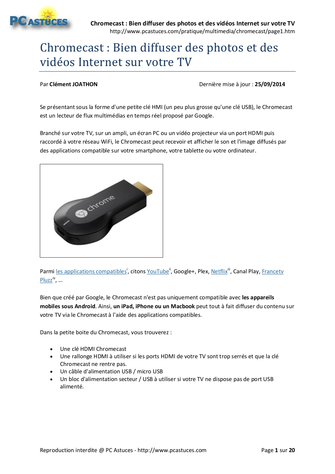 Google CHROMECAST VIDEO (3RD) User Manual