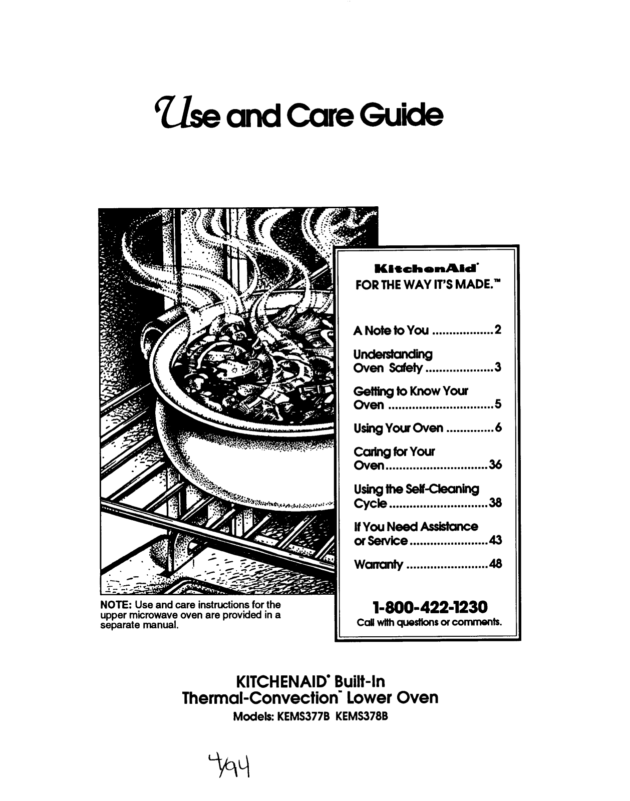 KitchenAid KEMS377B, KEMS378B User Manual