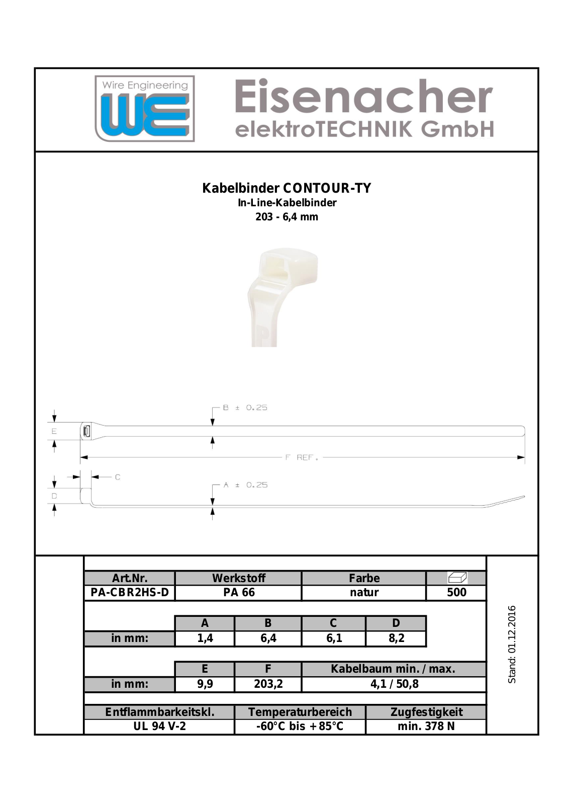 PANDUIT PAND CBR2HS-D Datasheet