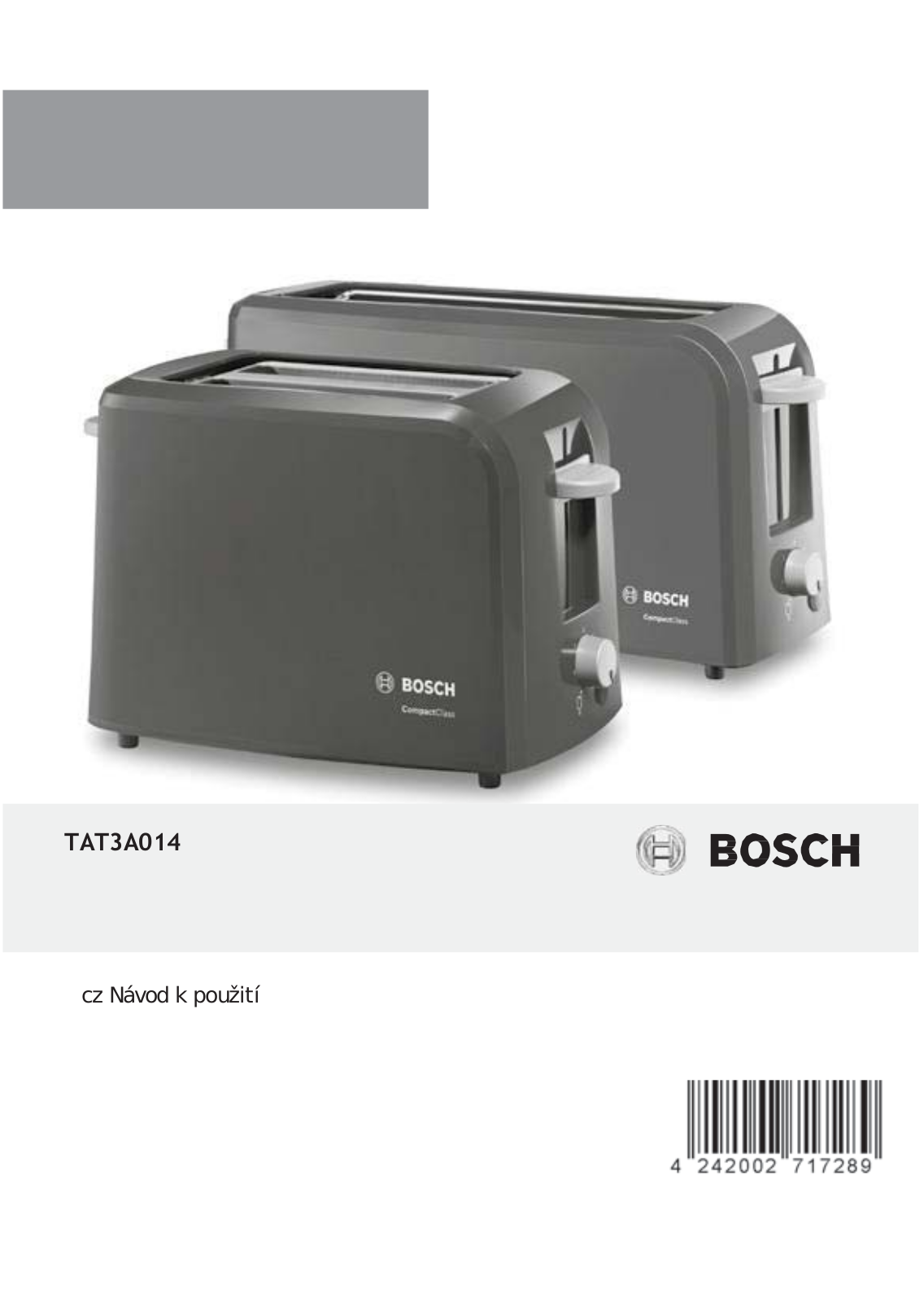 Bosch TAT3A014 User Manual