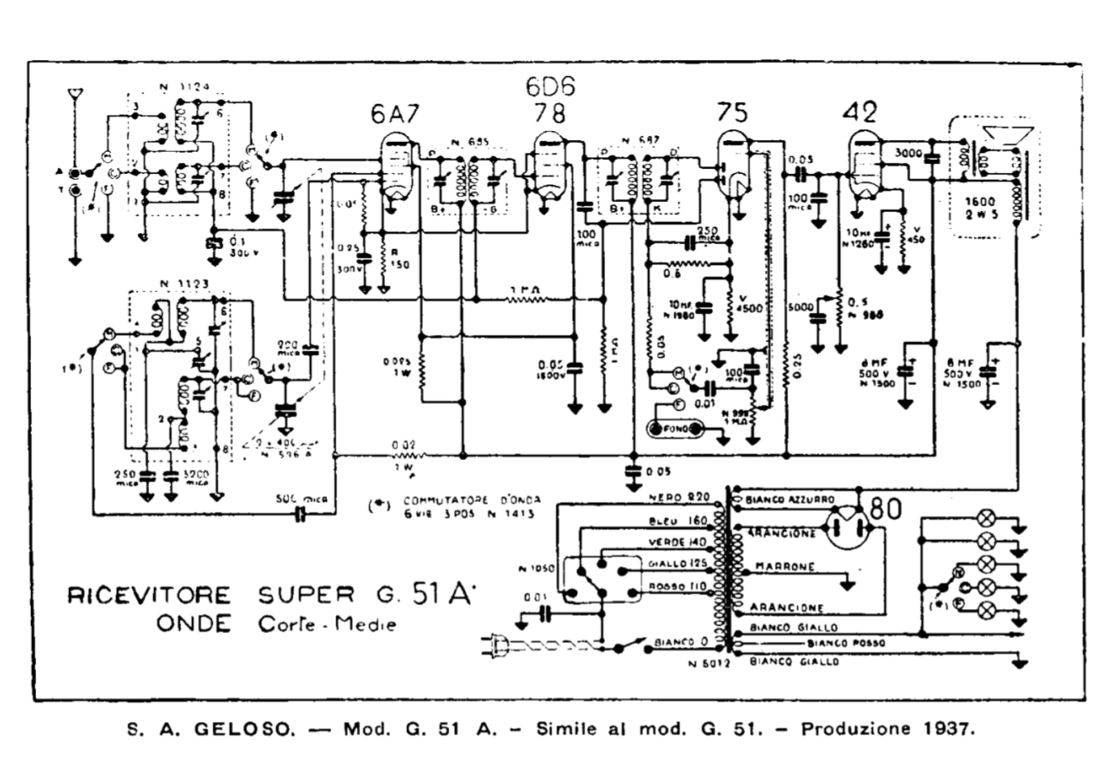 Geloso g51a schematic