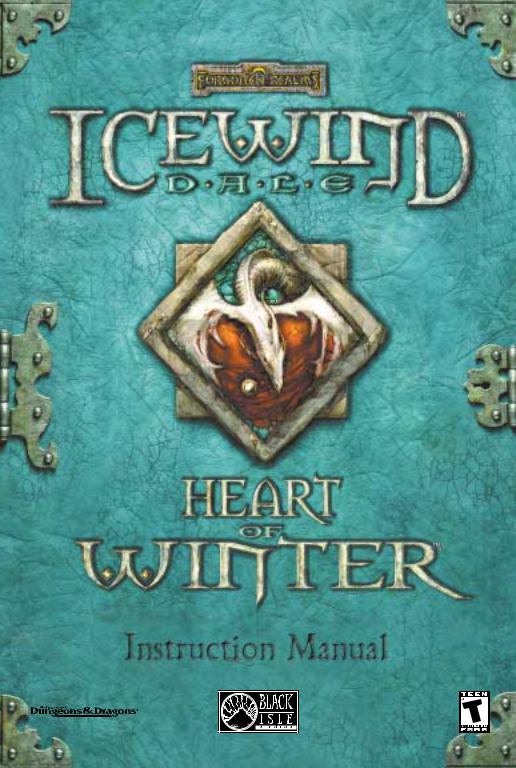 Games PC ICEWIND DALE-HEART OF WINTER User Manual