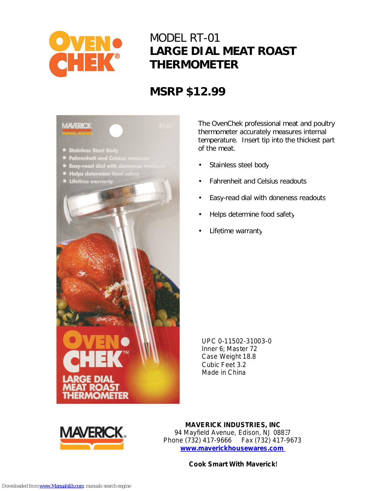 Maverick RT-01 Instructions Manual - ManualMachine.com