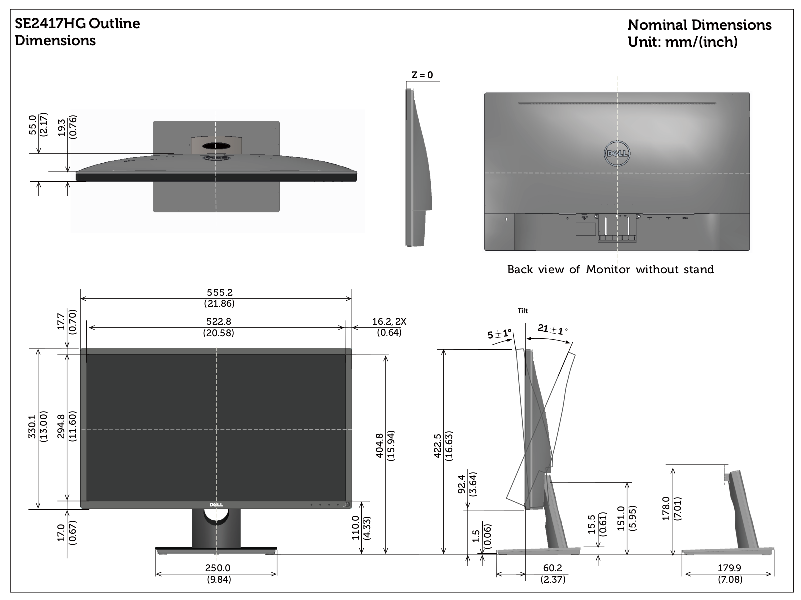 Dell SE2417HG User Manual