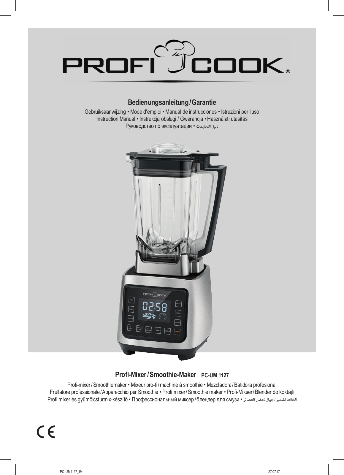 Proficook PC-UM 1127 User Manual