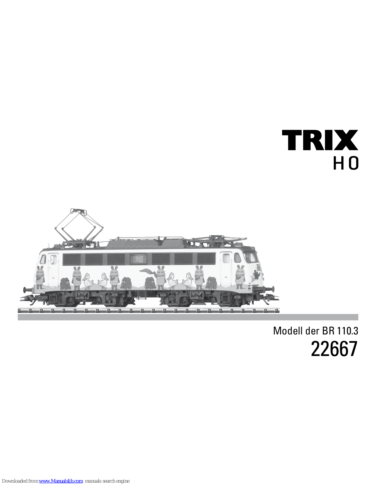 Trix 22667, BR 110.3 User Manual