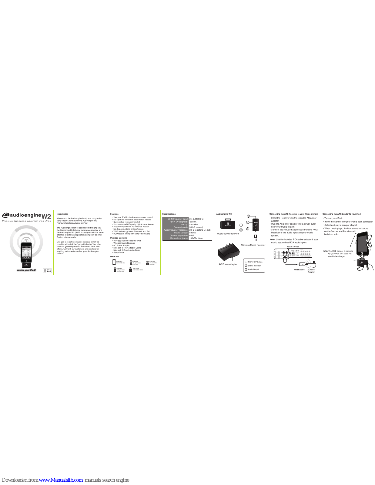 AudioEngine W2 User Manual