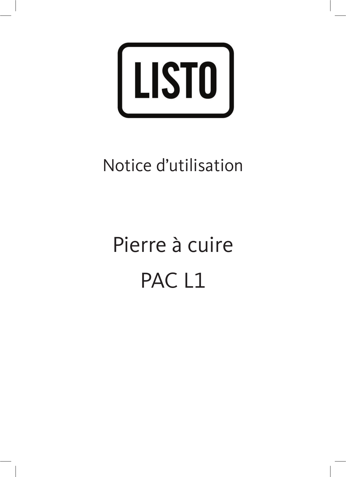 Listo PAC L1 User Manual