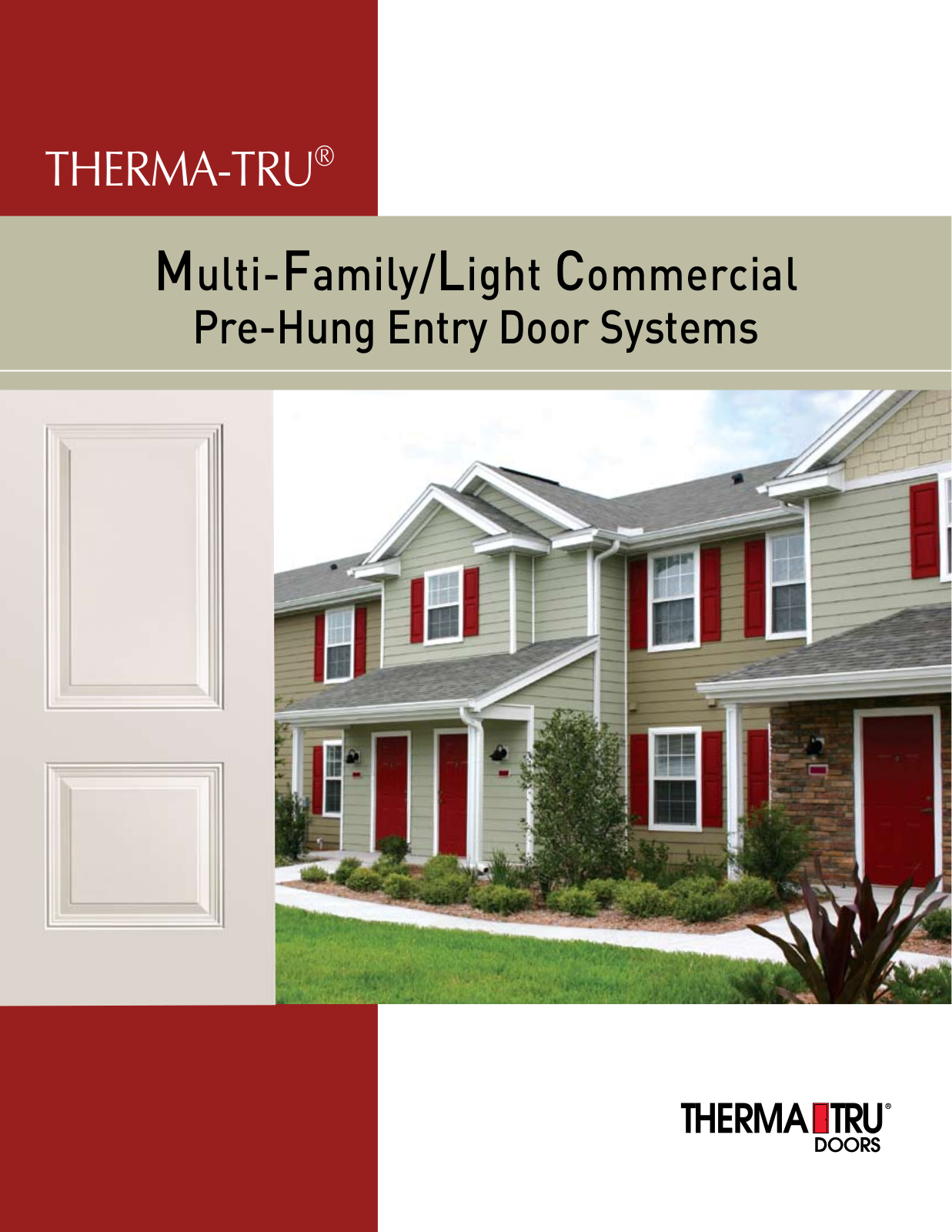 Therma-Tru Multi-Family Pre-Hung, Light Commercial Pre-Hung User Manual