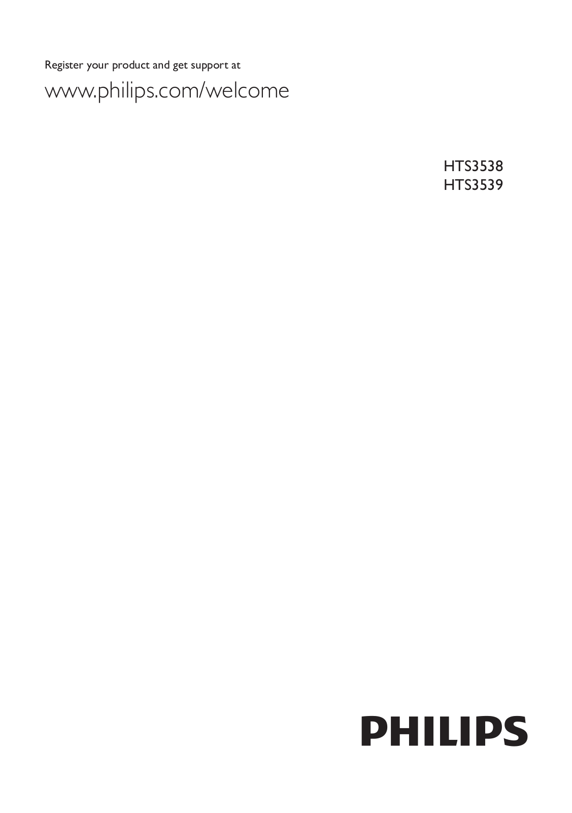 PHILIPS HTS353812 User Manual