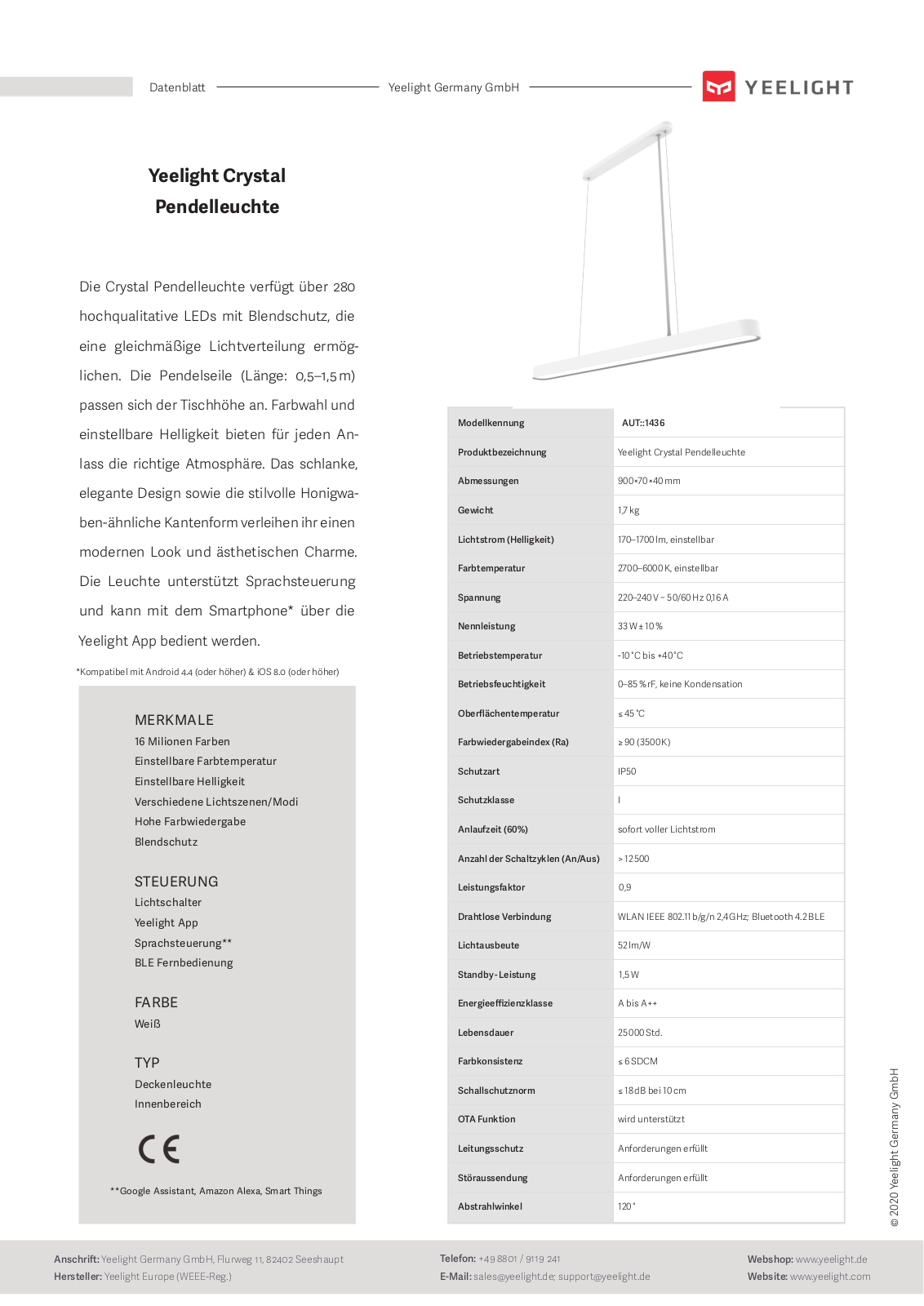 Yeelight AUT 1436 User Manual