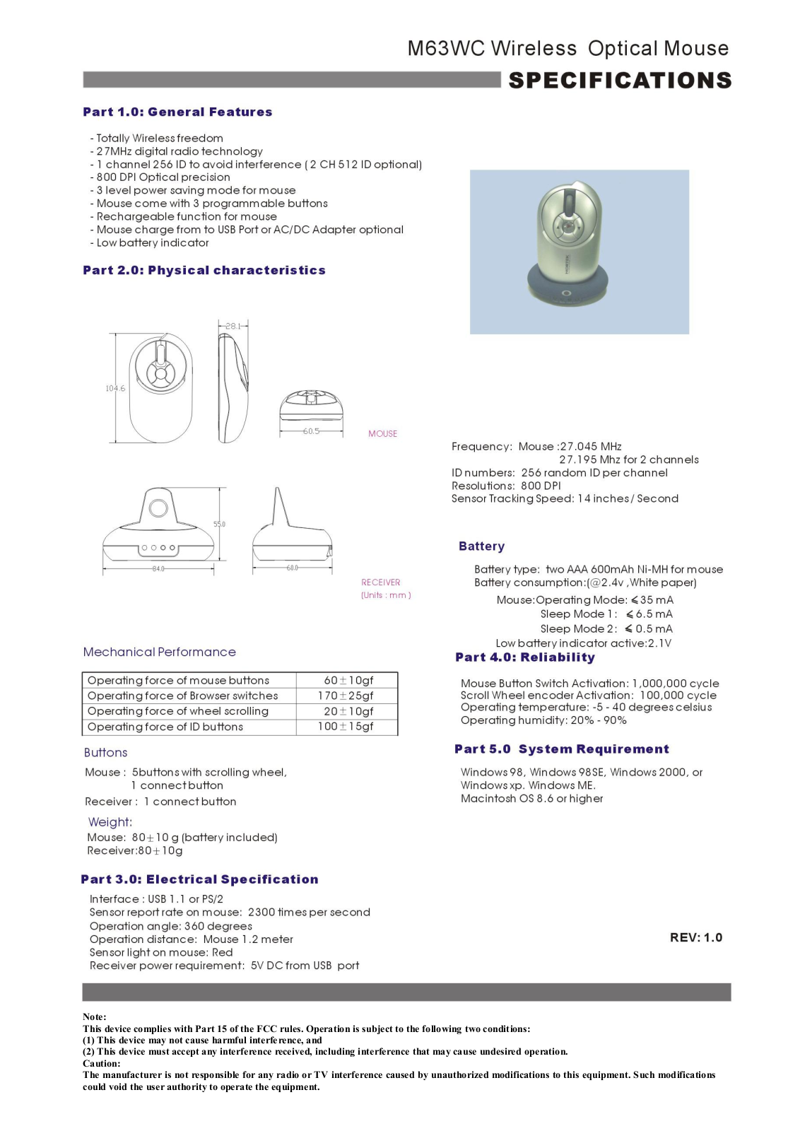 NORTEK ACTOPROWL Users Manual