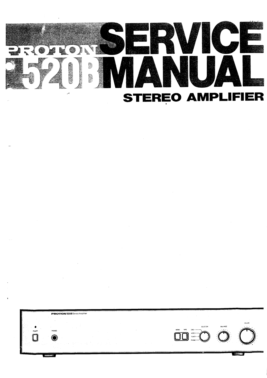 Proton 520-B Service manual