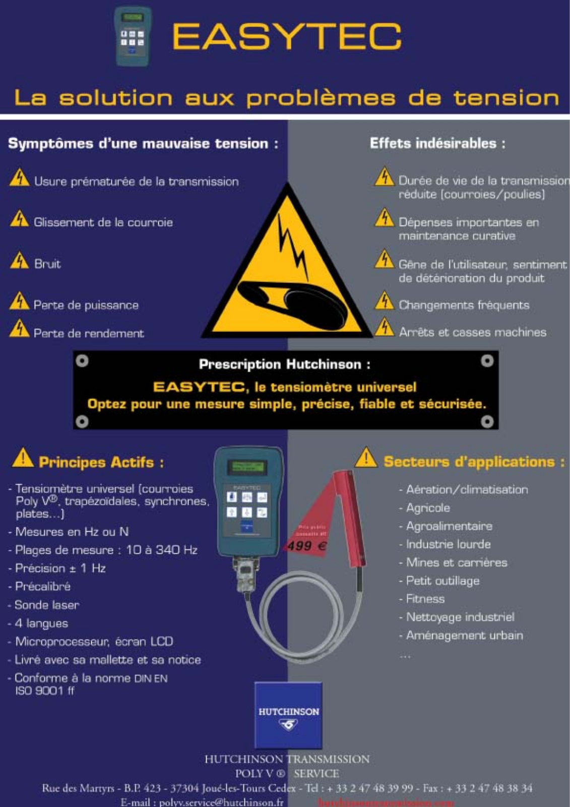 Hutchinson EASYTEC User Manual