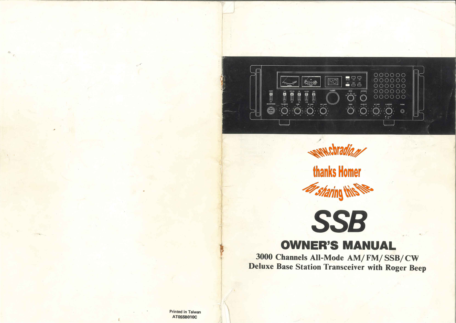 CB Radio President Franklin Owner's Manual