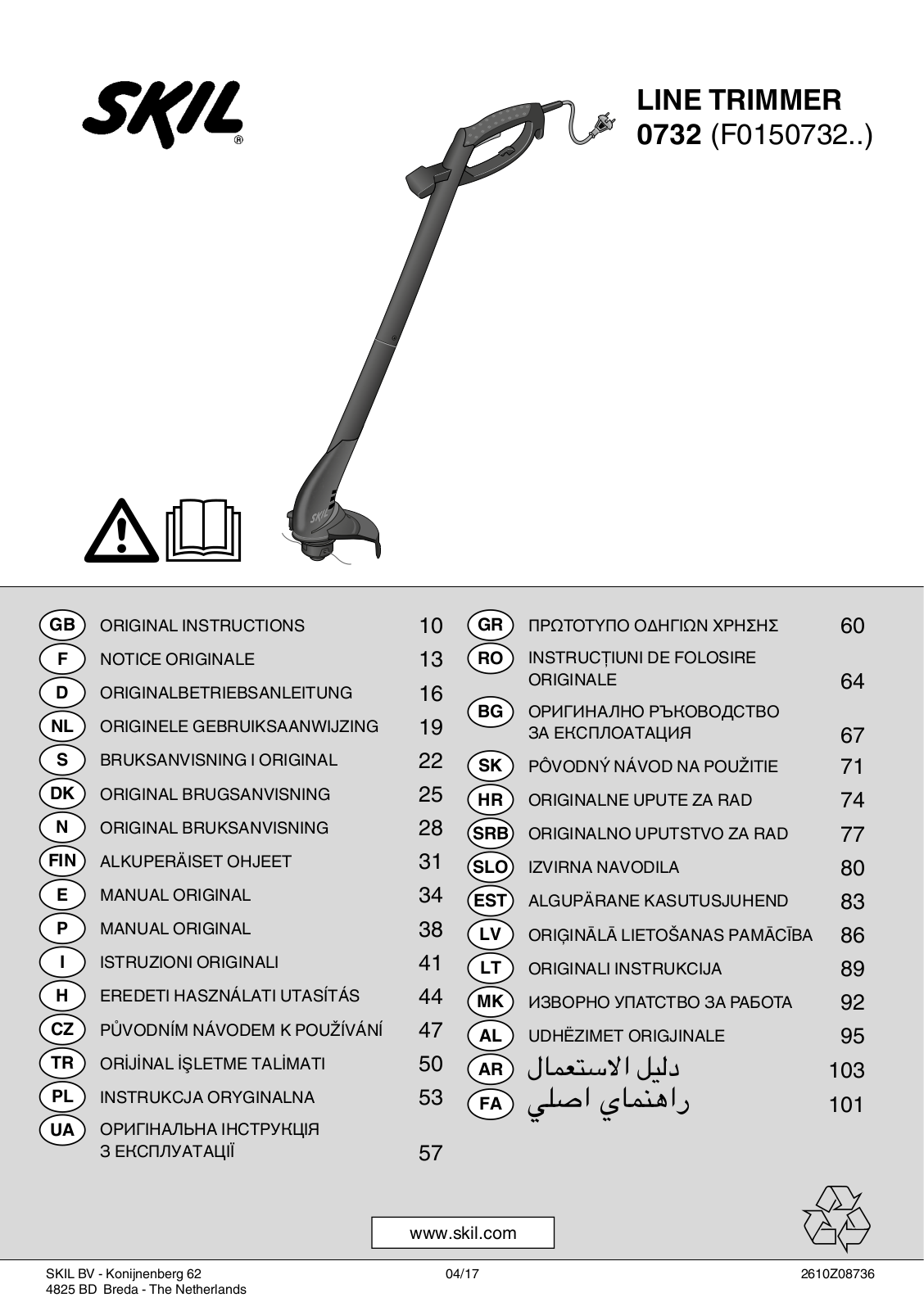 SKIL 0732 User guide