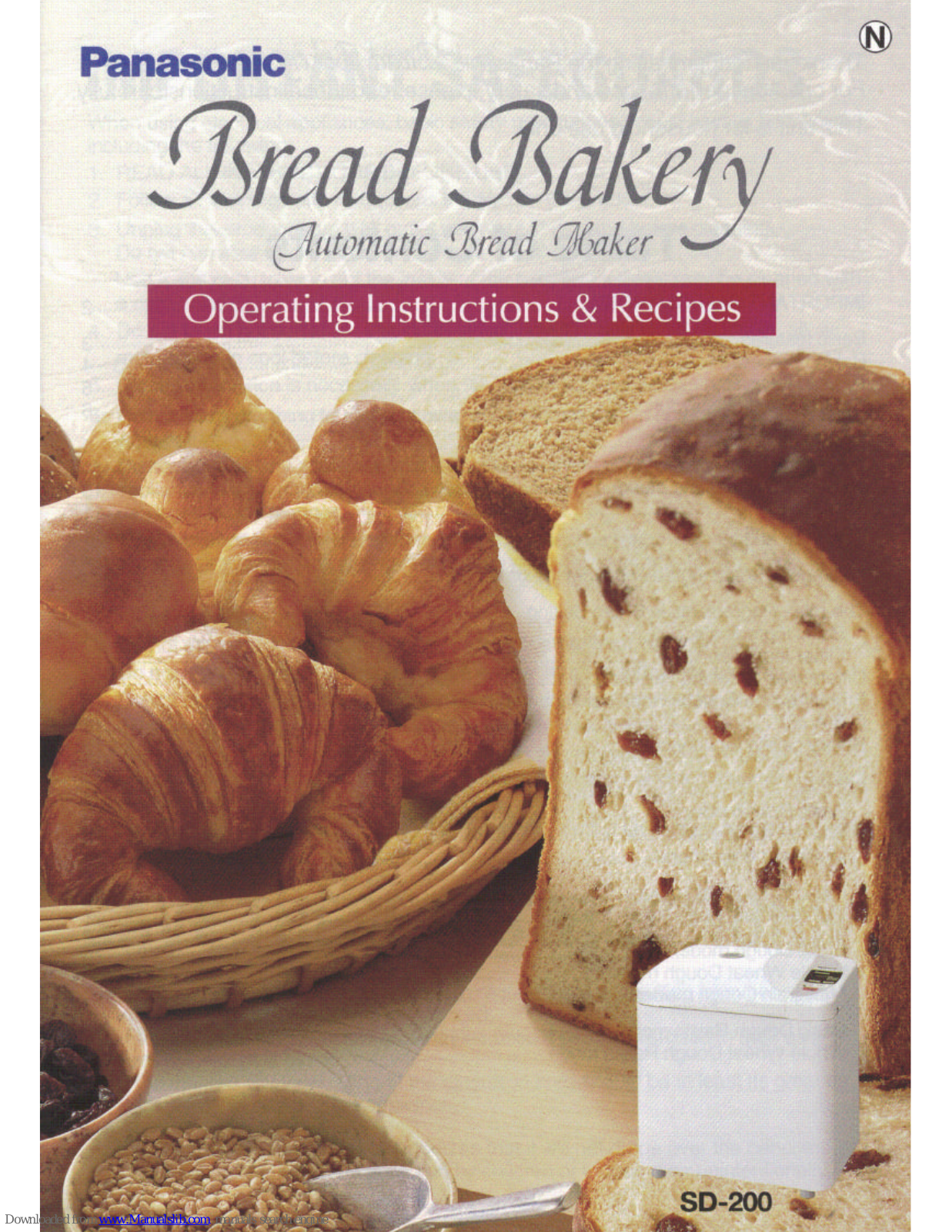 Panasonic Bread Bakery SD-200 Installation Manual