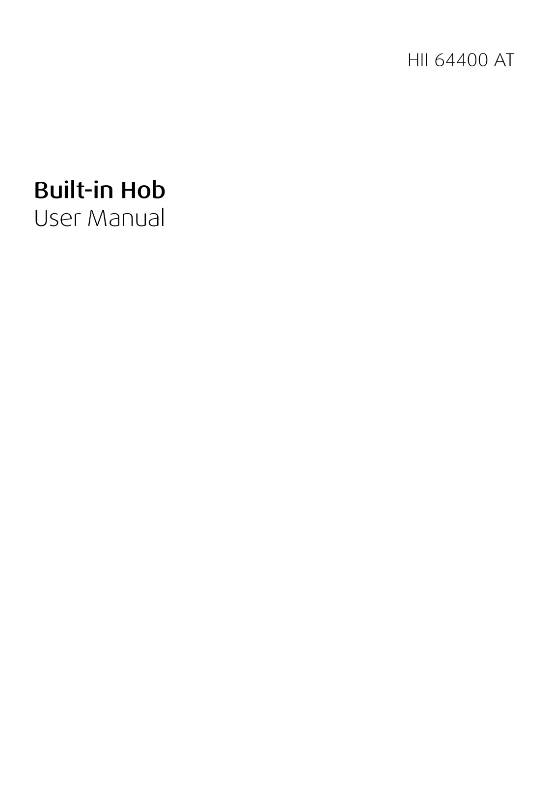 BEKO HII63402 User Manual