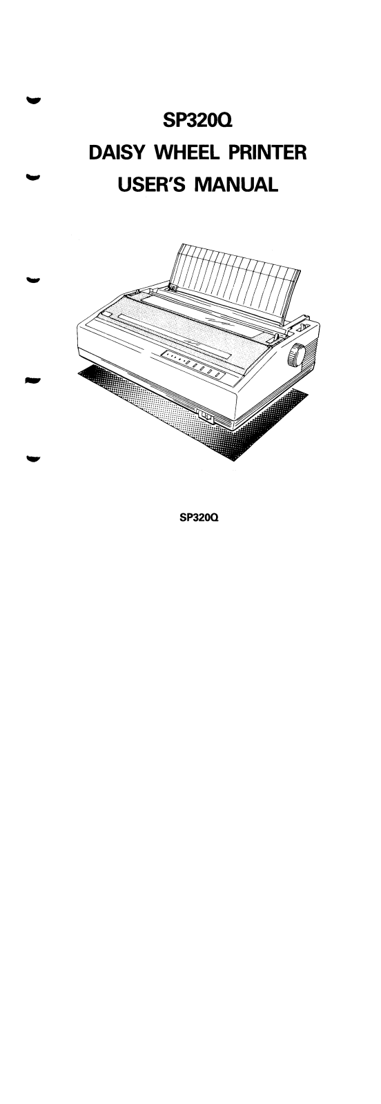 Fujitsu SP320Q User Manual