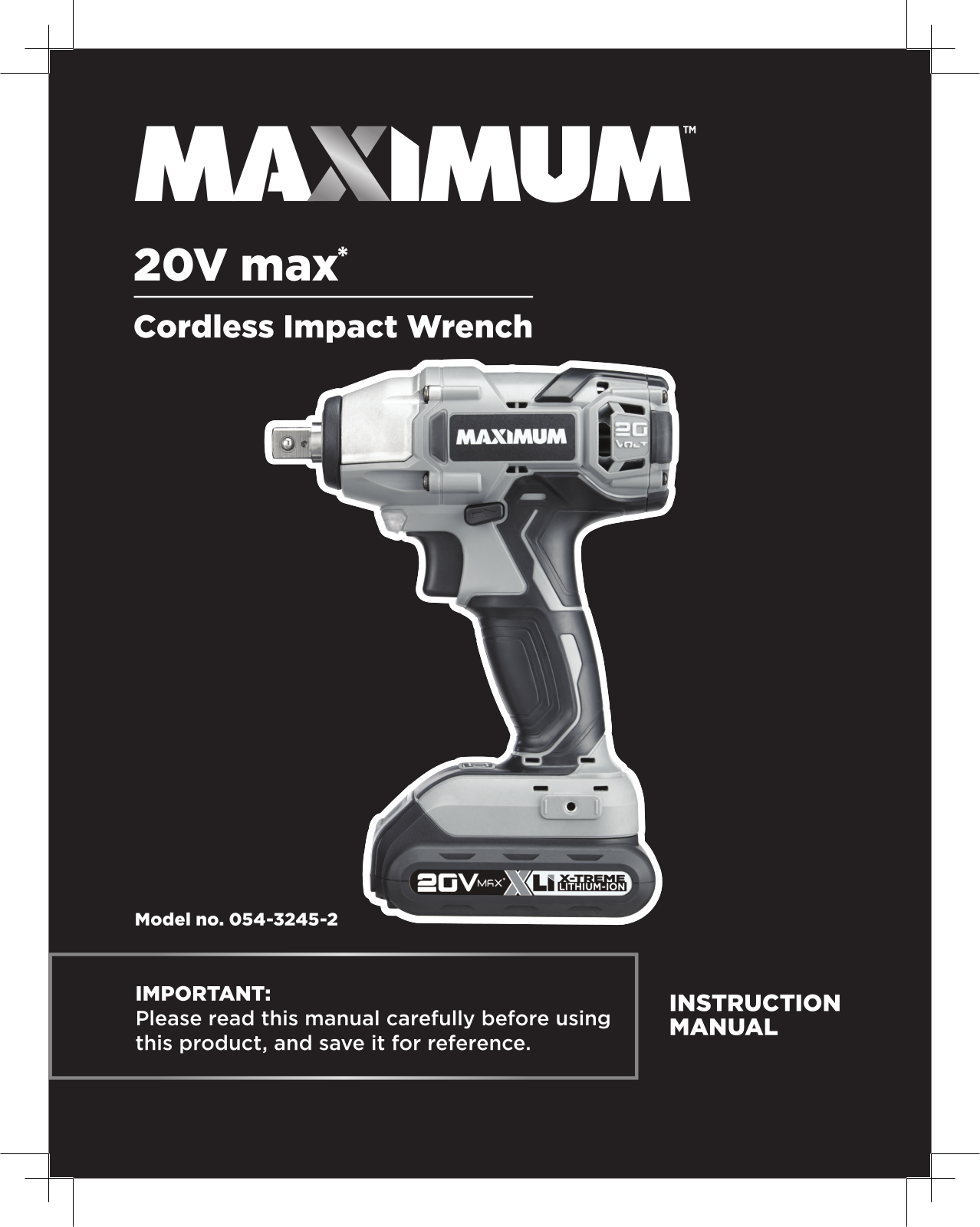 Maximum 054-3245-2 User Manual - ManualMachine.com
