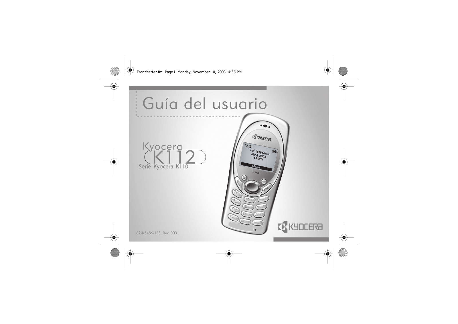 Kyocera K112 User Manual