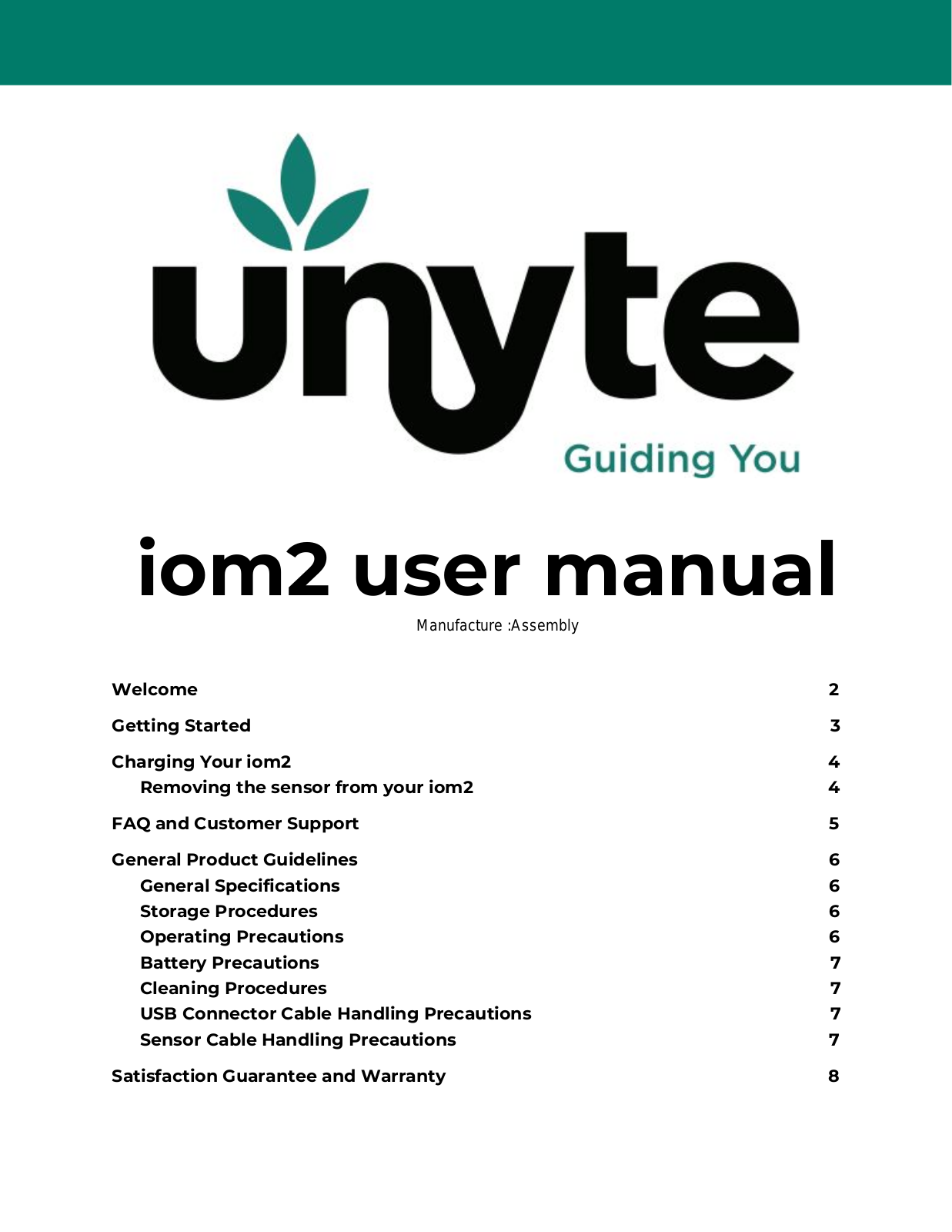 Unyte Health IOM2 User Manual