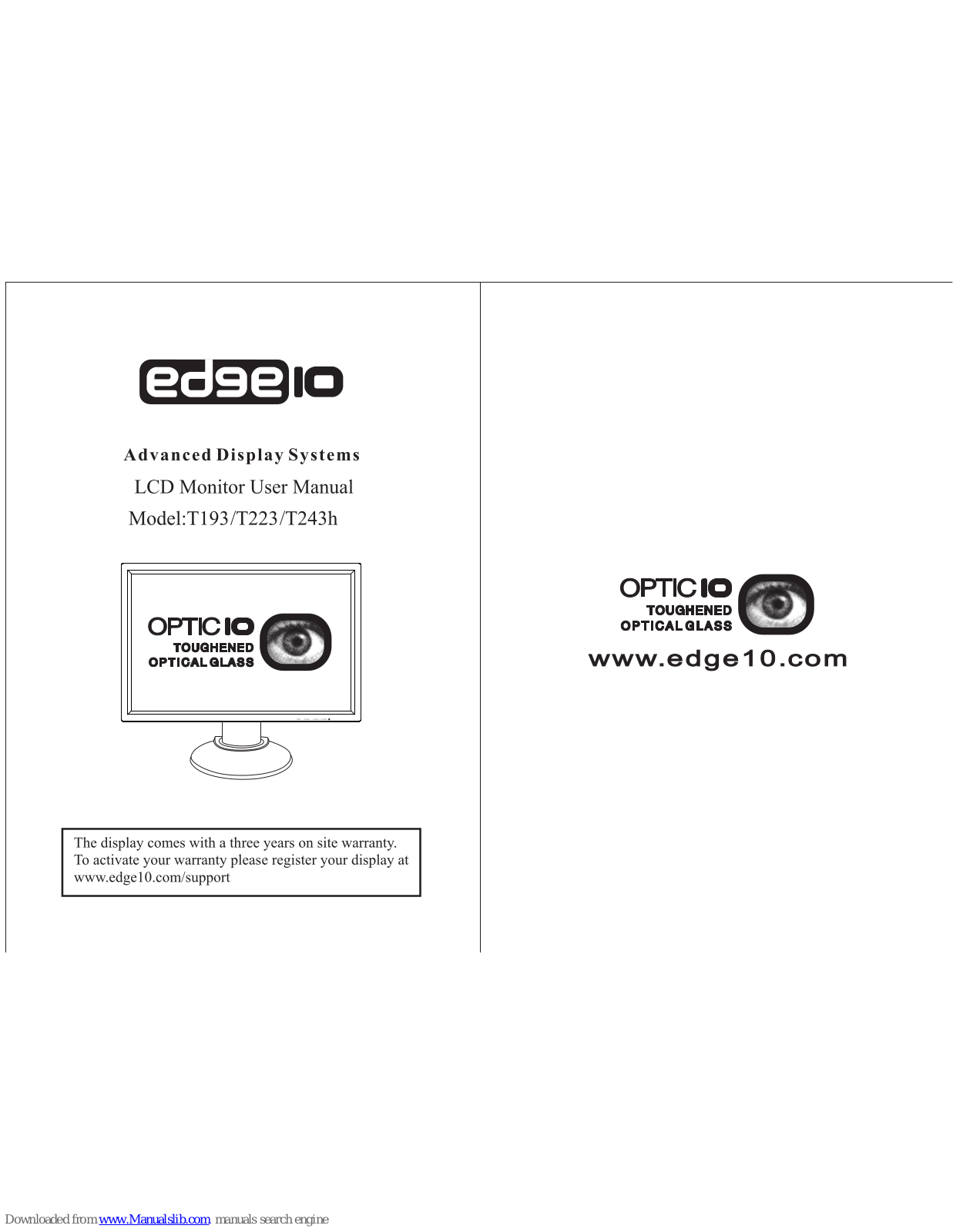 Edge10 T193, T243h, T223 User Manual