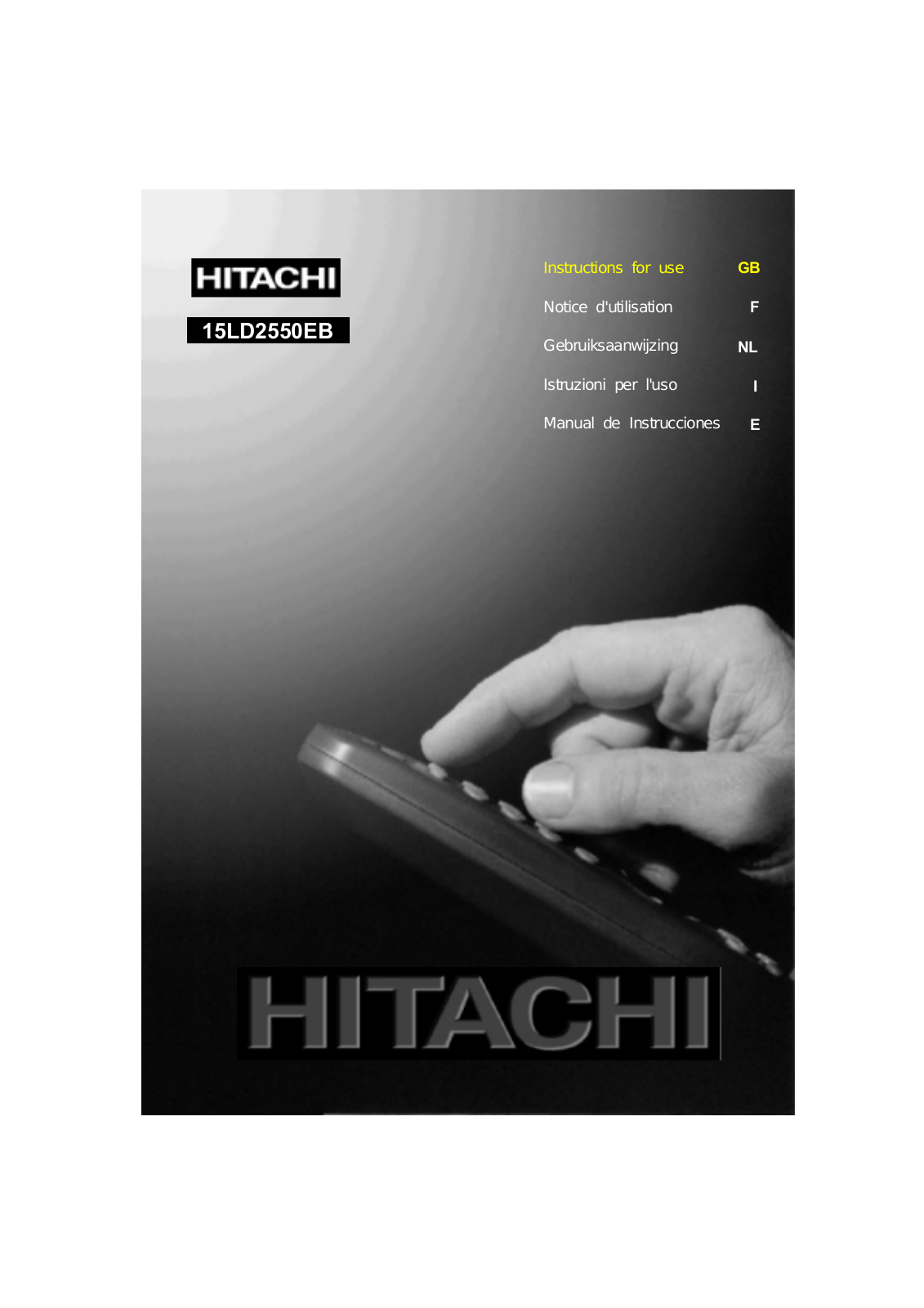 Hitachi 15LD2550EB User Manual