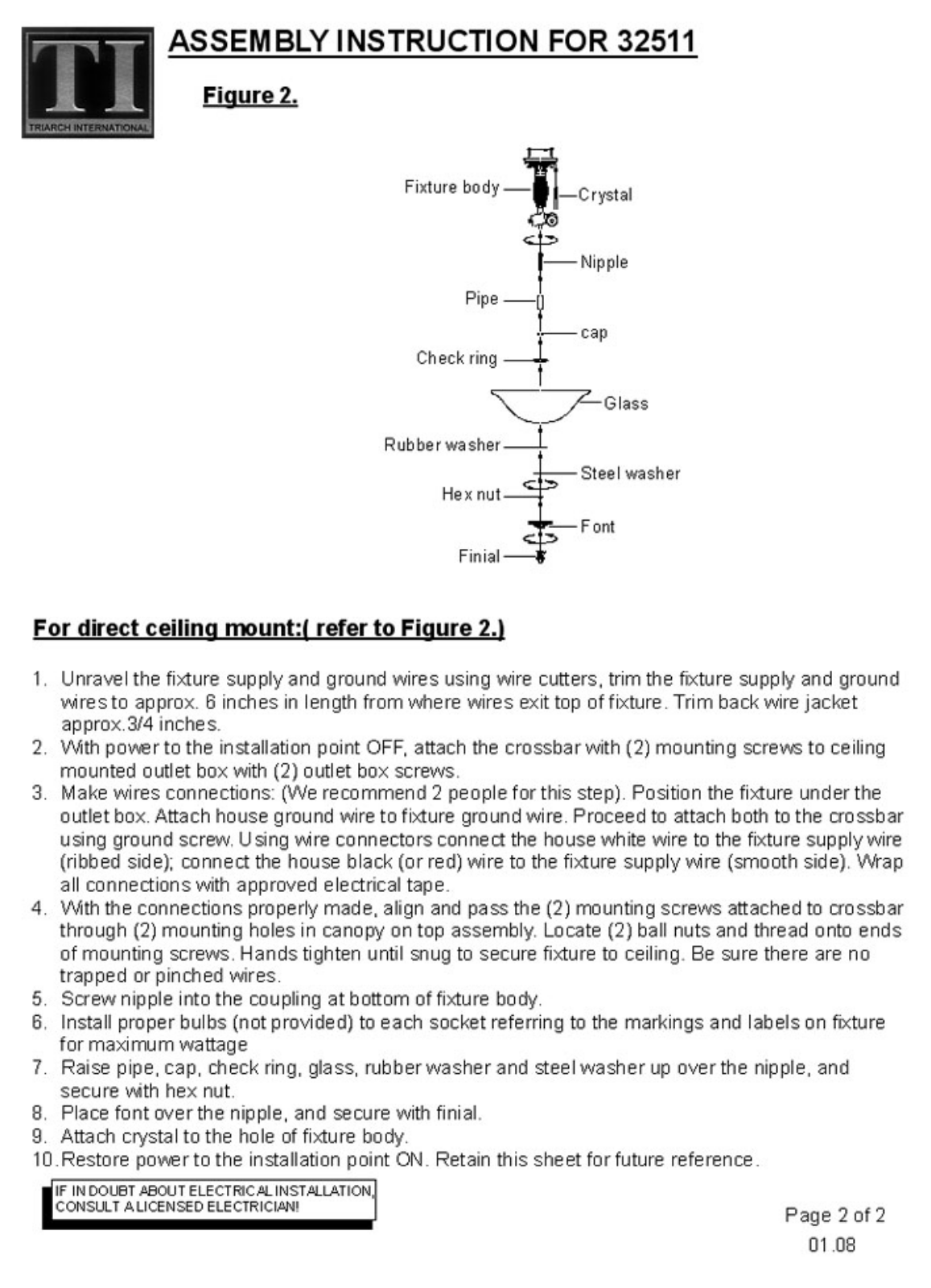 Triarch 32511 User Manual