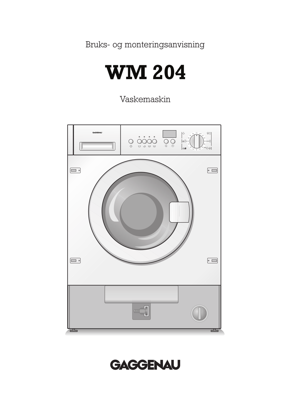 Gaggenau WM204140 User Manual