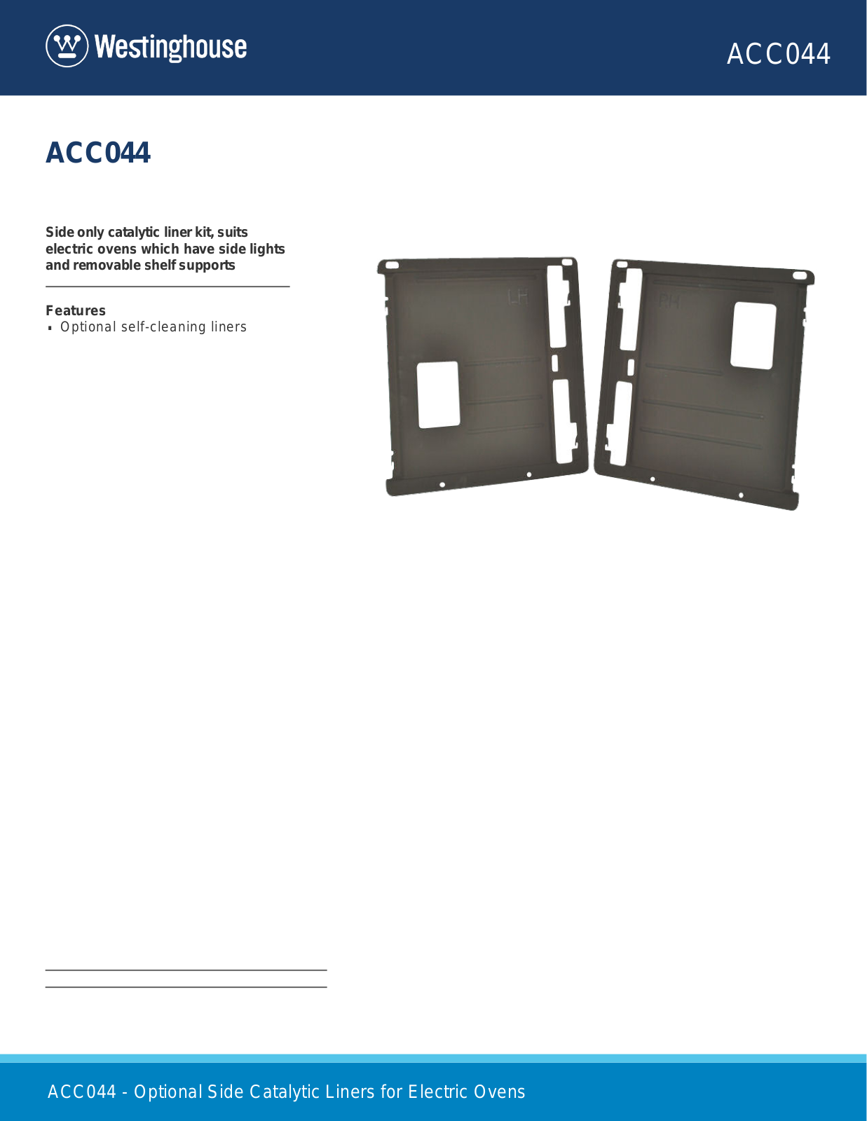 Westinghouse ACC044 Product Sheet