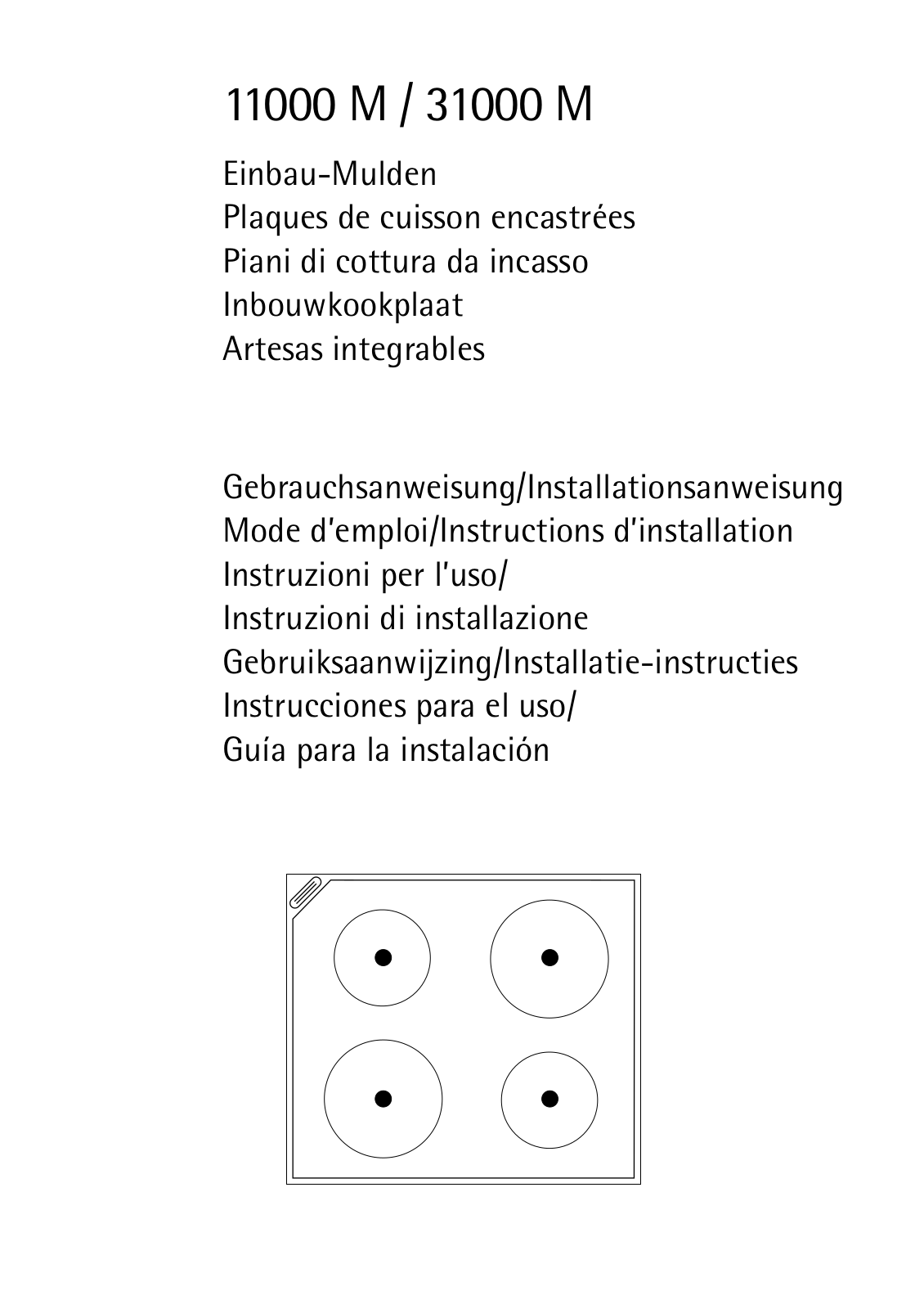 AEG 11000 M, 31000 M User Manual