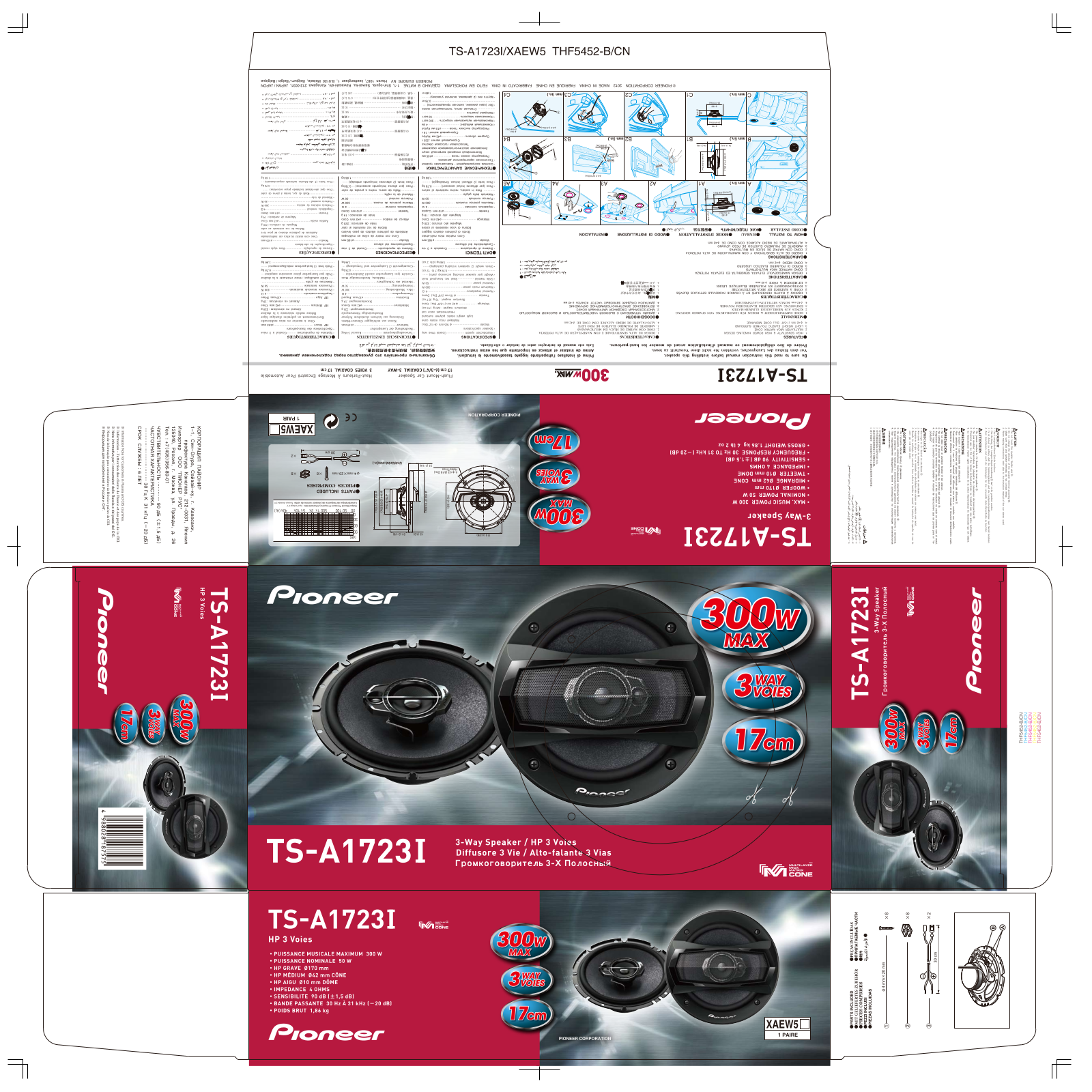 Pioneer TS-A1723i User Manual