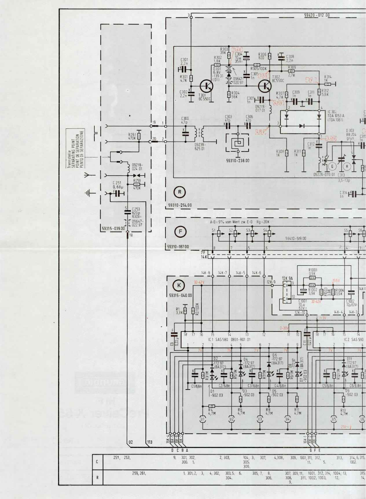 Grundig X-55 Schematic