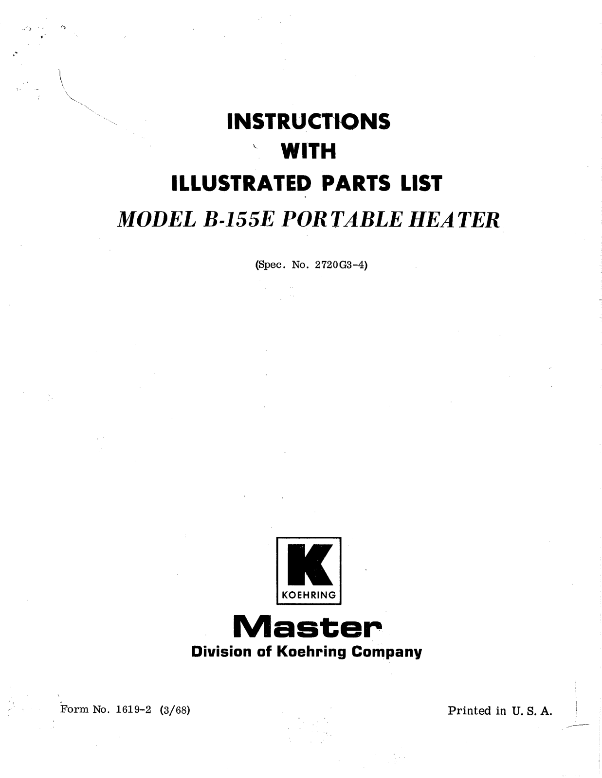 Desa Tech B155E Owner's Manual